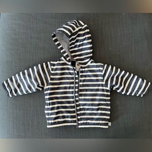 Petit bateau navy stripe jacket 12m